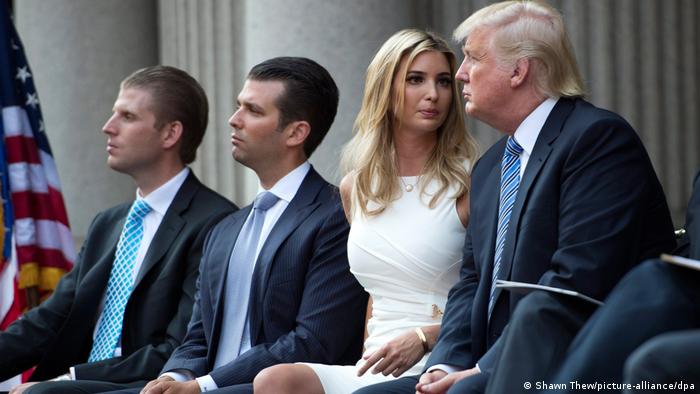 Ivanka Trump, junto a su padre y sus hermanos, en una imagen de archivo fechada en julio de 2014.
