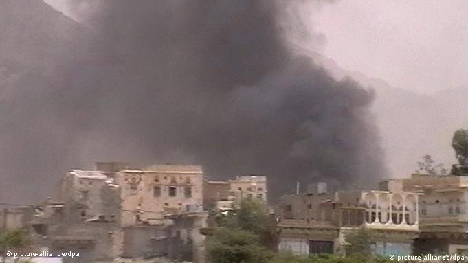 Bombardeo de la coalición árabe conta los rebeldes en Yemen. (Archivo).