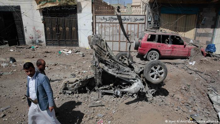 Bombardeo en Saná, capital de Yemen. (Archvo).