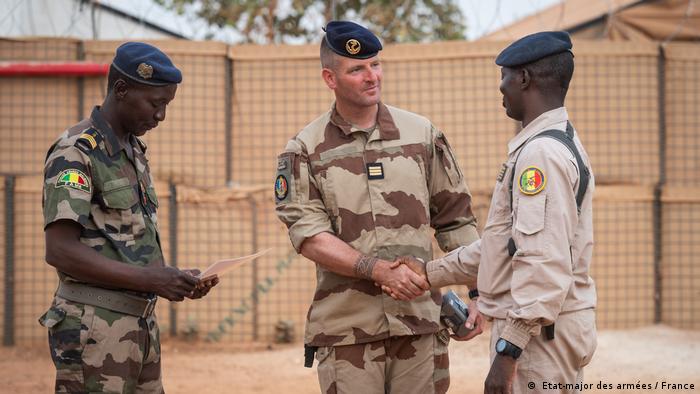 Soldados de la misión internacional de Barkhane, en Mali.