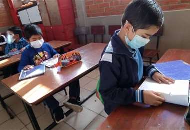 Clases educativas en Bolivia 