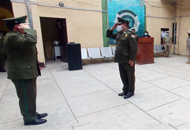 Posesión del Cnel. Saravia - Foto: Policía Boliviana 