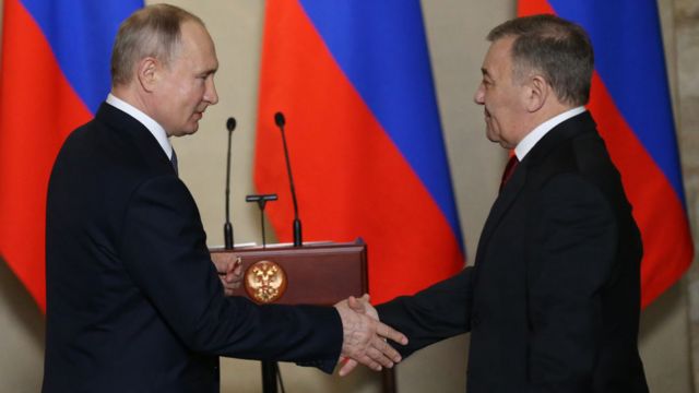 Vladimir Putin y Arkady Rotenberg