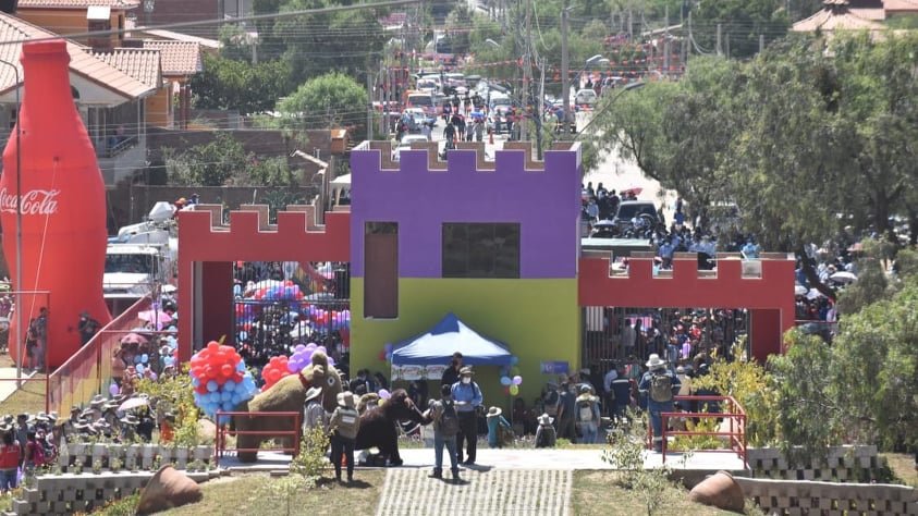 Una imagen a distancia del Parque de la Integración, ubicado en el Distrito 9 de la zona sur de Cochabamba. NOÉ PORTUGAL