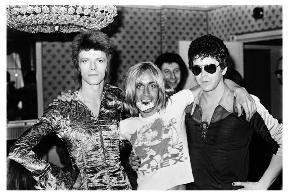Una foto histórica de David Bowie, Iggy Pop y Lou Reed