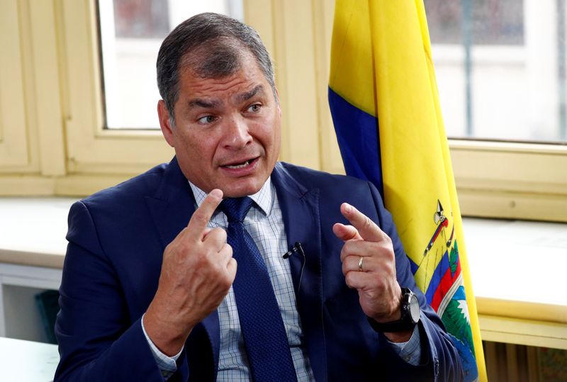 El ex presidente ecuatoriano, Rafael Correa (REUTERS/Francois Lenoir)