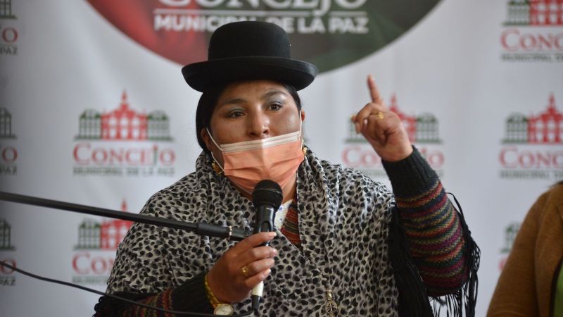 Chambilla: no voy a retirar mi postulación a presidenta del Concejo de La Paz