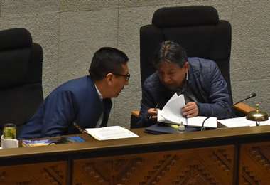 Choquehuanca junto al presidente de Diputados I APG Noticias.