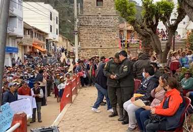 La Policía y la Fiscalía llegaron hasta Independencia. Foto: Voces Regionales