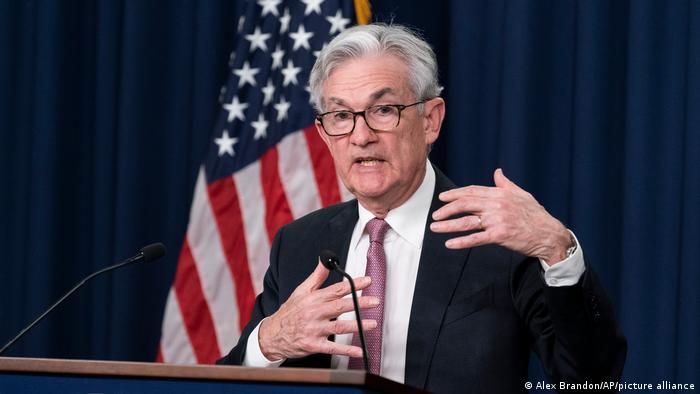 Jerome Powell, durante una rueda de prensa en la Reserva Federal el pasado 4 de mayo.
