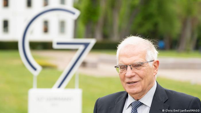 Josep Borrell el 13 de mayo de 2022, durante la cumbre de cancilleres del G7 en Alemania. 