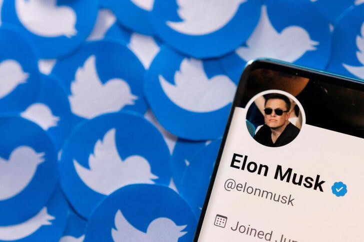 El perfil de Twitter de Elon Musk en un smartphone (REUTERS/Dado Ruvic)