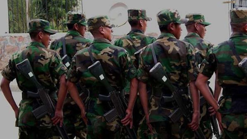 Imagen referencial de varios soldados en Cochabamba.