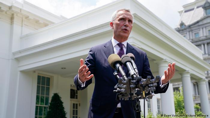 USA Washington | NATO Generalsekretär Jens Stoltenberg gibt Pressekonferenz am Weißen Haus