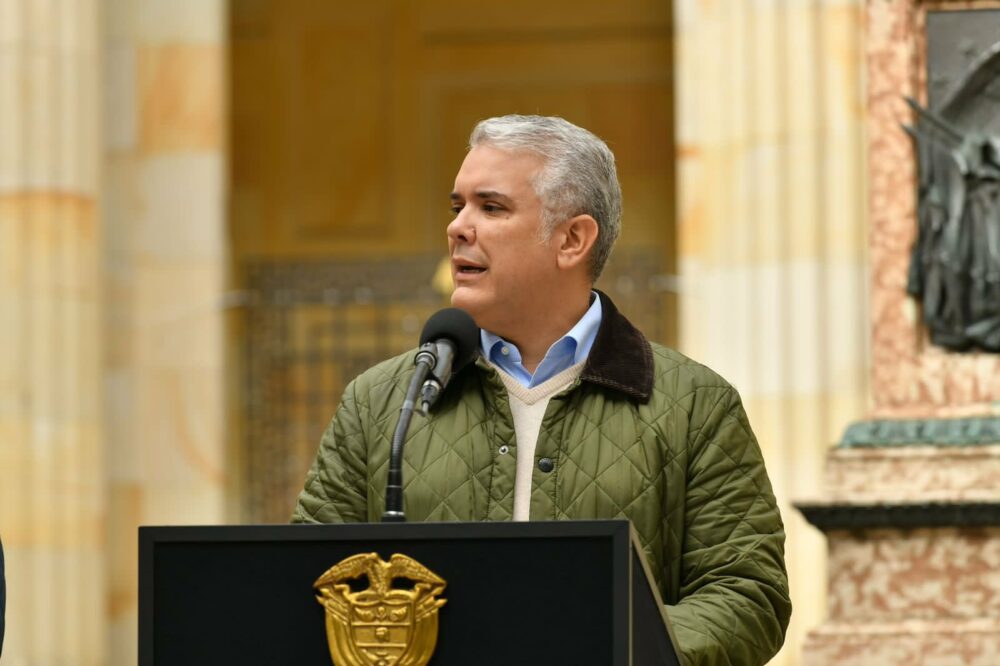 El presidente de Colombia Iván Duque dio apertura oficial a la jornada electoral, junio 19 de 2022, Foto: Presidencia de la República
