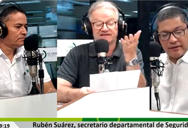 Rubén Suárez, secretario de Seguridad, en EL DEBER Radio