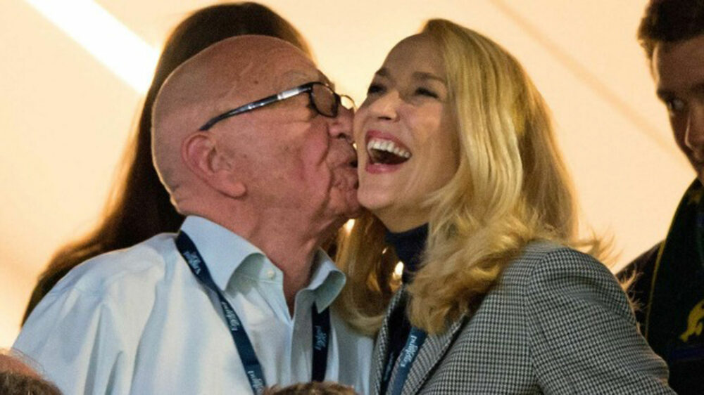 El magnate de la prensa Rupert Murdoch, de 91 años, y la modelo y actriz Jerry Hall, se están divorciando