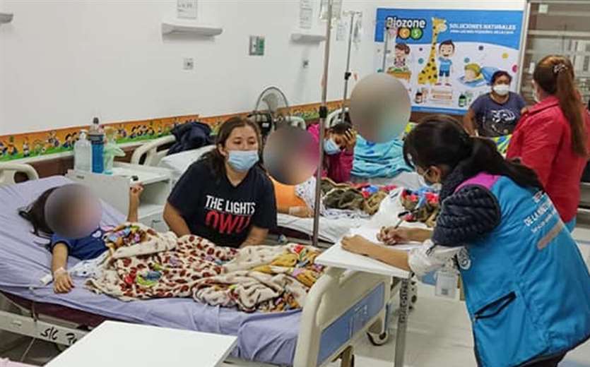 Escolares hospitalizados en Santa Cruz - Foto: Alcaldía