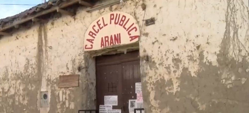 Carceleta pública del municipio de Arani (Foto: UNITEL)