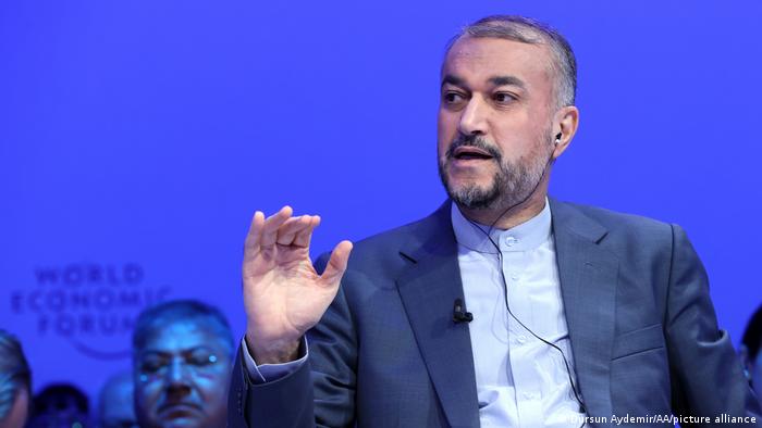Schweiz | Weltwirtschaftsforum 2022 in Davos | Der iranische Außenminister Hossein Amir-Abdollahian