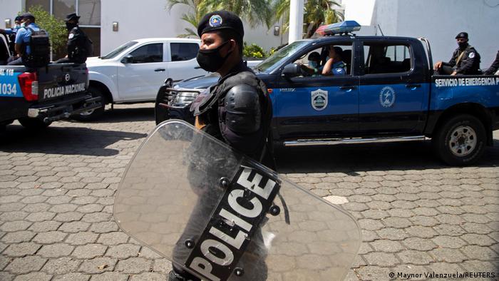Foto de agentes policiales de Nicaragua en una imagen de archivo.