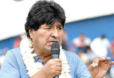 Evo Morales, jefe del MAS