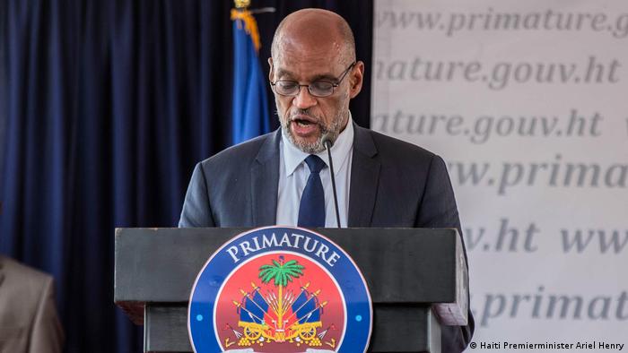 El primer ministro de Haití, Ariel Henry, al asumir el cargo, el 20 de julio de 2021.