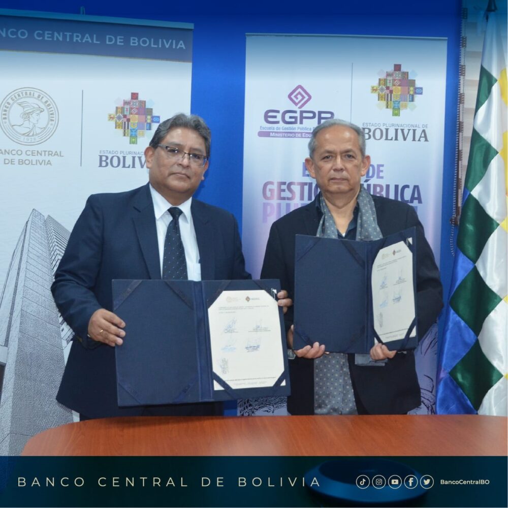 BCB y EGPP firman convenio interinstitucional para impulsar la formación profesional