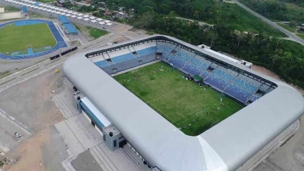 El estadio de Villa Tunari, en el Trópico de Cochabamba.