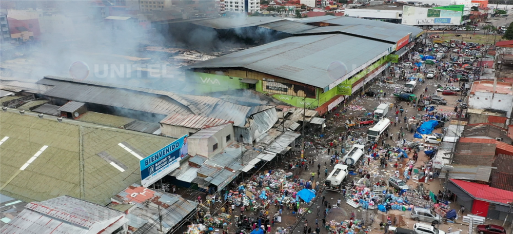 Así quedó el mercado Mutualista luego del incendio (Foto: David Vaca)