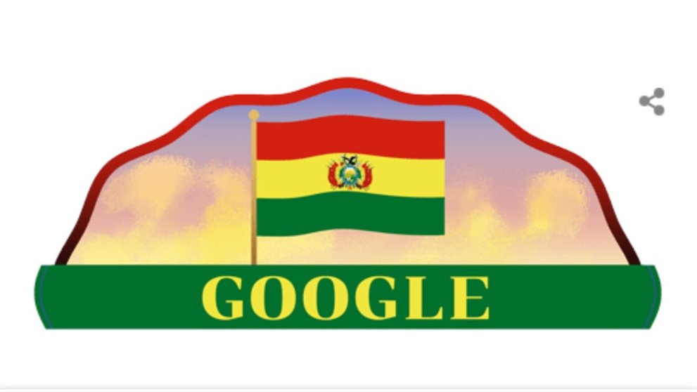 Google homenajea a Bolivia con la bandera tricolor en su perfil de búsqueda