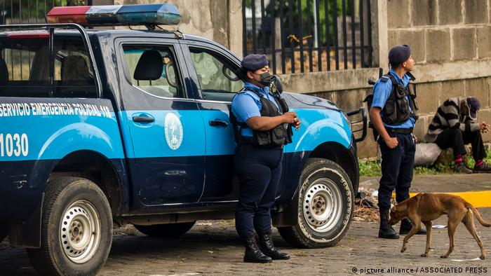 La policía de Nicaragua se apostó en los alrededores de la capital de Managua.