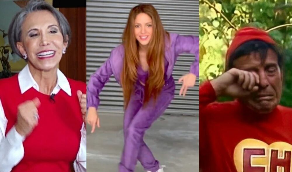 Florinda Meza demandaría a Shakira por copiar un baile de su difunto marido. Fotos Instagram de izquierda a derecha : @florindamezach1 / @shakira /@florindamezach1