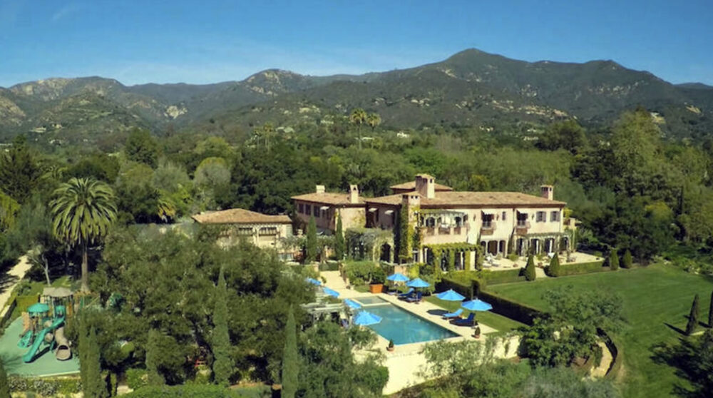 La mansión de Meghan Markle y el príncipe Harry en Montecito, California (The Grosby Group)