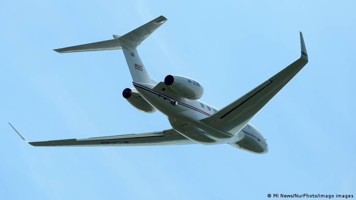 Foto simbólica de una aeronave privada en una imagen de archivo