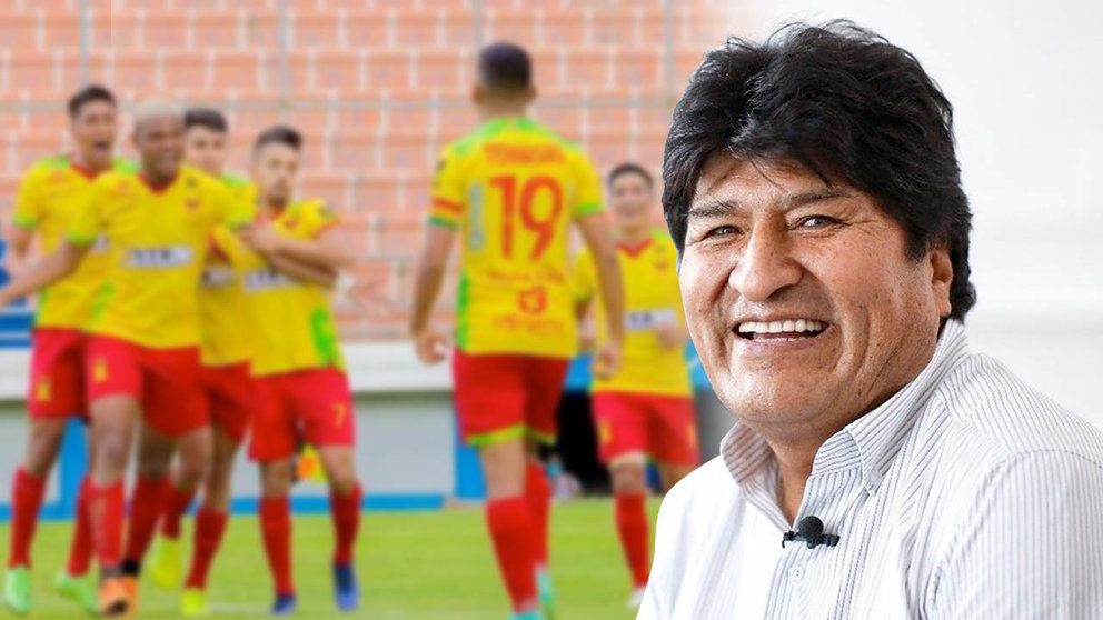 El expresidente de Bolivia, Evo Morales y el equipo de Palmaflor./ ARCHIVO