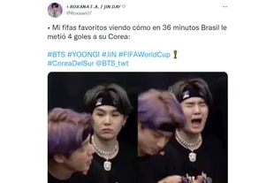 BTS apareció en los memes de la goleada de Brasil a Corea del Sur