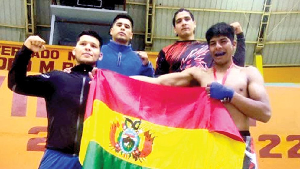 Una imagen de los atletas bolivianos en Perú. CORTESÍA