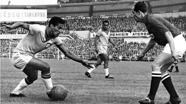 Garrincha en el Mundial 1958