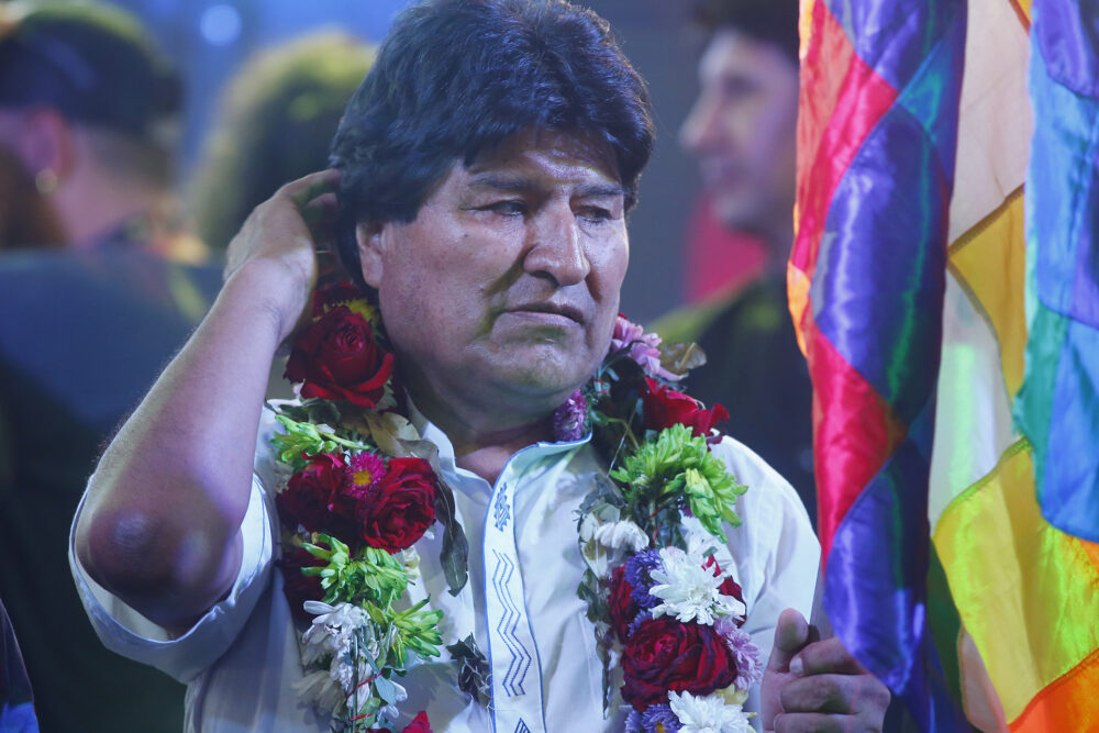 El ex presidente de Bolivia, Evo Morales