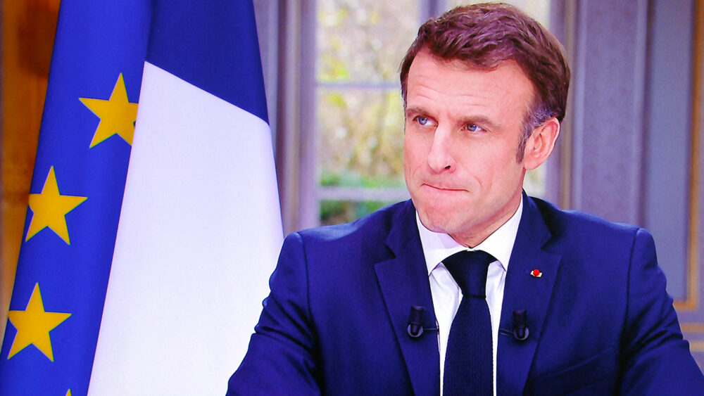 El presidente de Francia, Emmanuel Macron. (Photo by Ludovic MARIN / AFP)
