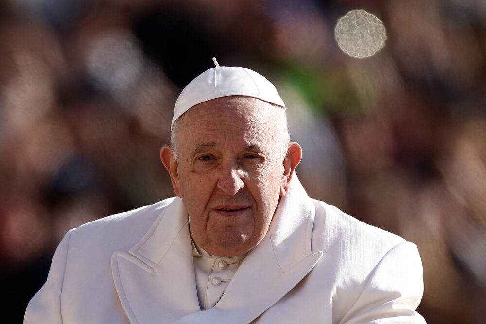 El papa Francisco durante la audiencia general este miércoles (REUTERS/Guglielmo Mangiapane)