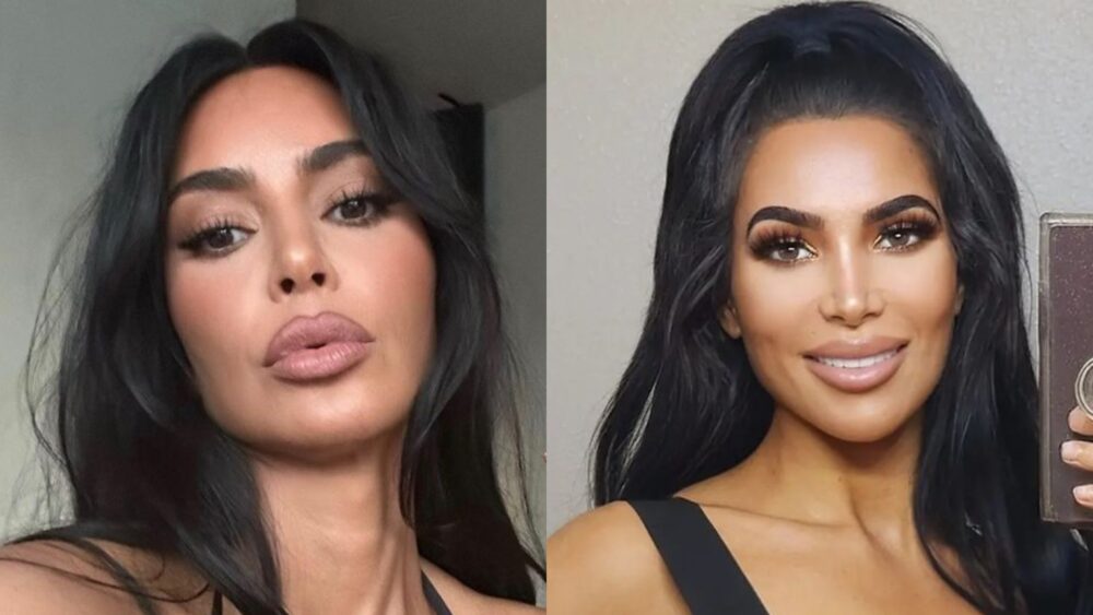 Kim Kardashian (izquierda) y Ashten Empire (derecha) tenían muchas similitudes, incluso en su fecha de nacimiento. Foto: Instagram/@kimkardashian, @ashtens_empire