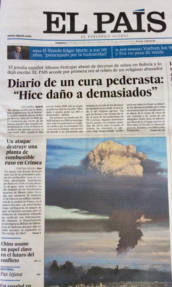 $!El País revela el diario de Pica, el sacerdote pederasta que dejó unas 85 víctimas, la mayoría en Bolivia