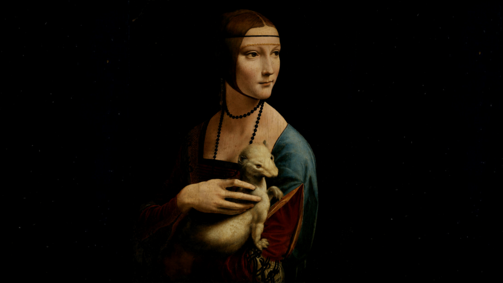 "La dama del armiño" (1489–1491) de Leonardo da Vinci