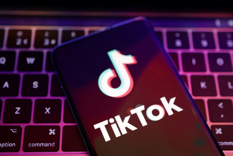 FOTO DE ARCHIVO: Logo de TikTok es visto en esta ilustración, 22 agosto del 2022. REUTERS/Dado Ruvic/Illustration