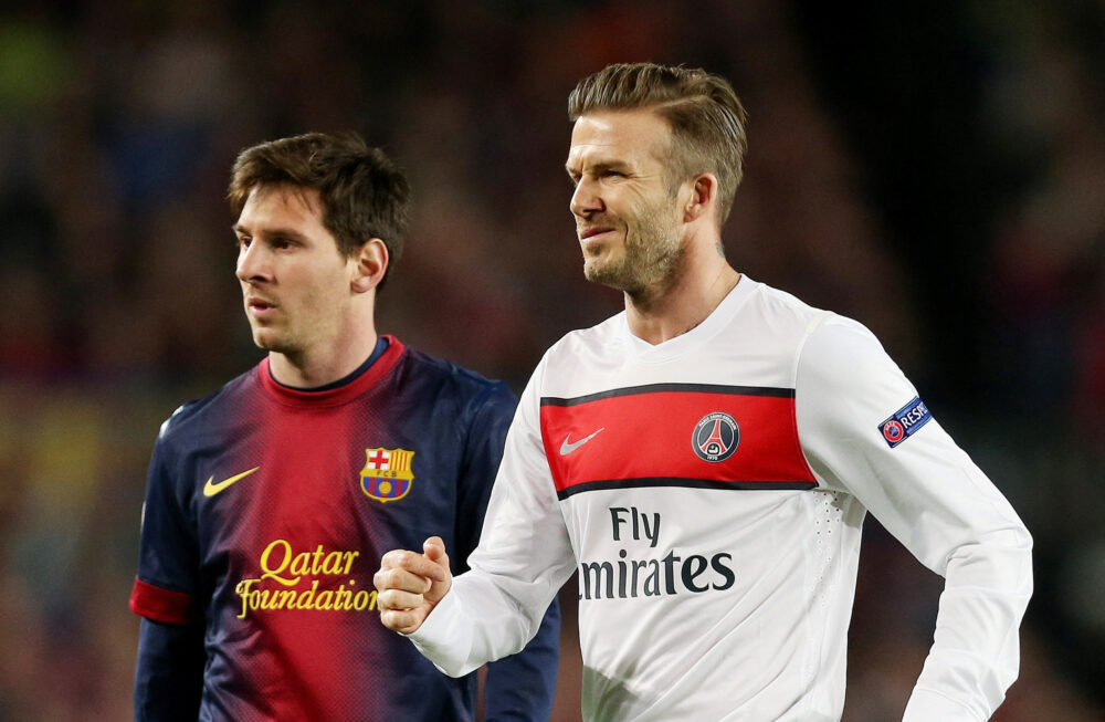 Beckham dejó el fútbol tras "padecer" a Messi que hacía magia en el Barcelona; ahora, defenderán la misma camiseta, uno como dirigente, el otro como figura principal del Inter Miami