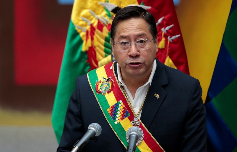 El presidente boliviano Luis Arce (REUTERS/Manuel Claure/Archivo)