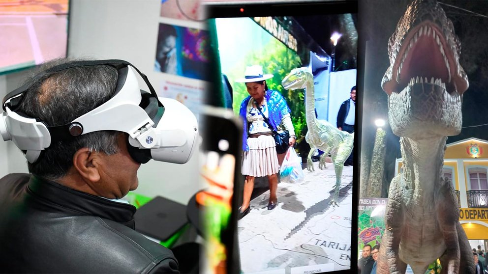 Gobernación destaca “Ruta de los dinosaurios” con realidad virtual en la FEXCO./GADC