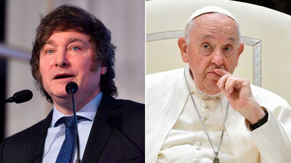 Javier Milei denominó al Papa Francisco como “el representante del maligno en la Tierra”
